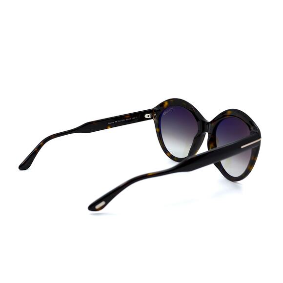 NEW TOM FORD MAXINE TF763/S 52K HAVANA BROWN GRADIENT AUTHENTIC SUNGLASS… - Picture 5 of 11